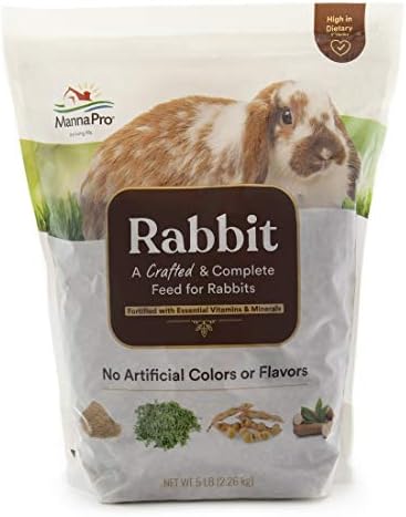 Храна за зайци Manna Pro | с витамини и минерали | - Пълноценна храна за Зайци | Без изкуствени оцветители и аромати