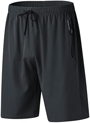 Мъжки къси Панталони на Широки Мъжки Летни Спортни Къси Панталони за бързо съхнещи Къси Панталони С Джоб с цип На съвсем малък
