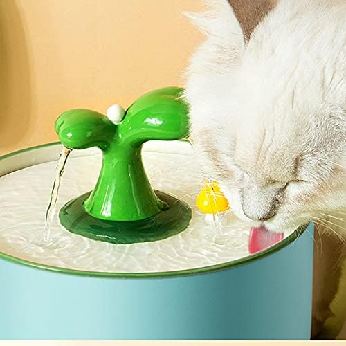 COMEONE Cat Water Fountain, Автоматичен Керамични чешма за питейна вода за домашни любимци, Лесно моющийся, 1,5