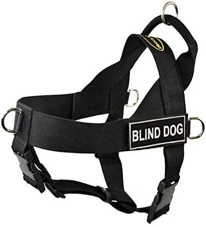Dean & Tyler D&T UNIVERSAL BLINDDOG BK-XL DT Универсална шлейка за кучета без напрежение, За слепи кучета, X-Large е подходящ