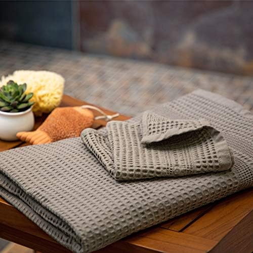 Комплект кърпи за ръце GILDEN TREE от 2 броя + Комплект хавлиени чаршафи от 2 части (камък)