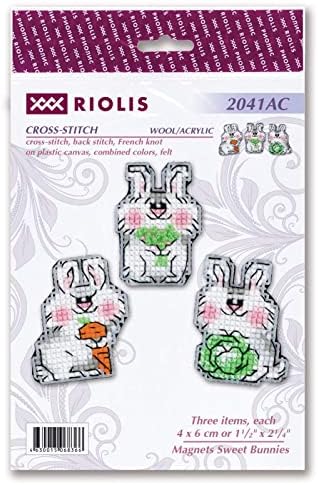 Набор от пластмасови холстов RIOLIS 1,5 X 2,25 3 бр. / Кг-Сладки Зайчета (10 парчета)