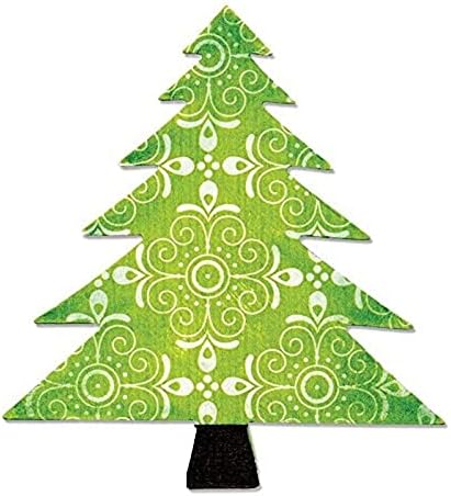 Матрица на Sizzix Christmas Tree Bigz, Многоцветен от дърво/Стомана/ Пластмаса, 17,4 x 14 x 1,9 cm