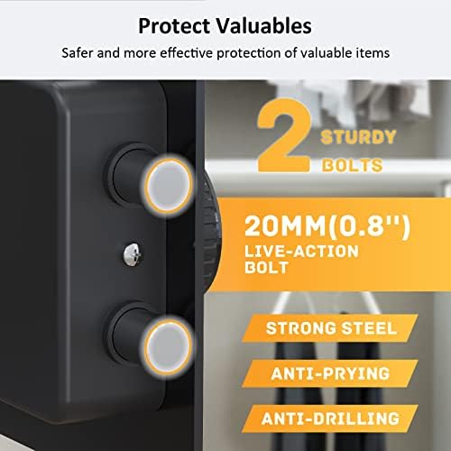 Сейф в килера GOLDENKEY - цифров малък сейф, фиксируемый електронен сейф за дома или бизнеса за защита на пари
