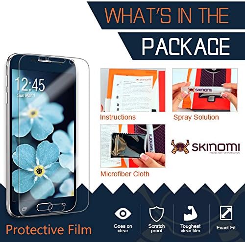 Защитно фолио Skinomi, Съвместима с Alcatel Idol 4S Clear TechSkin TPU Anti-Bubble HD FILM