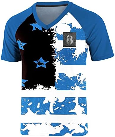 Bmisegm Летни Ризи за Мъже, Мъжки t-shirt Свободно Намаляване с Къс Ръкав, Мъжки Тениски за Мъже