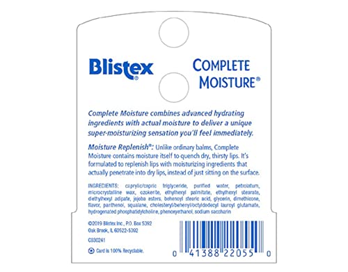 Средство за защита на устните Blistex Complete Moisture 0,15 грама (опаковка от 5 броя)