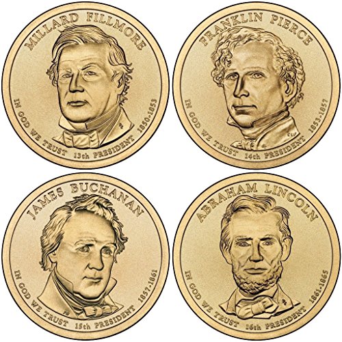2010 Различни марки на Монетния двор на Президентския долар 2010 P, D Президентски долар 8-Монета P & D, Без лечение, Без