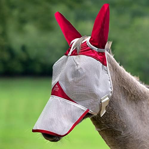 Маска Harrison Howard Mule Donkey Fly За Пълна Защита на Лицето с Капак за носа Черен L
