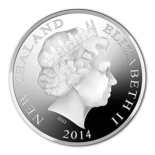 Монета на 2014 г. в нова зеландия сребърен долар - Изкуство на маорите - Папатуануку и Рангинуи, 1 долар, не Обращающийся