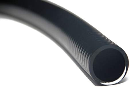 Запечатани Гъвкава PVC Тръба с Диаметър 1-1 / 2 инча, Маркуч с Дължина 25 метра, Черна тръба, Таблица 40,