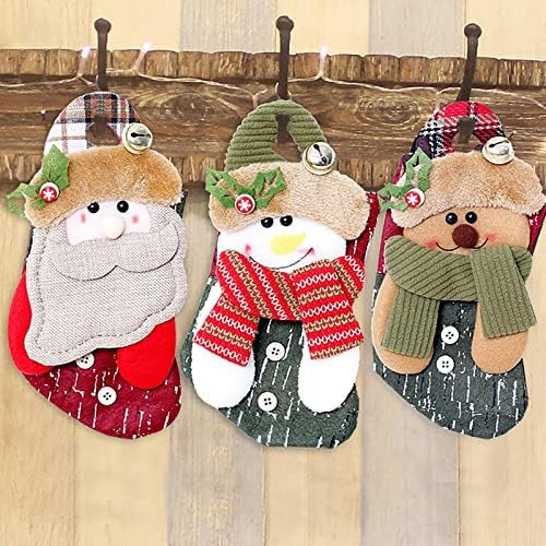 Алуминиева дограма, Окачени Коледни Украси Коледни Висящи Украшения Чорапи Подарък Чанта Коледен Снежен човек