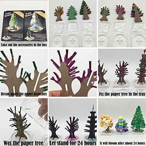 Преливащи се цветове за Декорация на Топка Хартия 100 МЛ Коледна Елха Три В едно Дърво на Дърво Растящо Цъфтящо