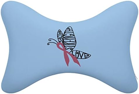 Рак на гърдата Пеперуда 2 бр. Автомобилни Възглавница за шията Дишаща Автоматична Възглавница За главата с останалите Удобна