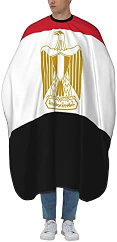Наметало За Стригане От Полиестер 55x66 Инча Египет е Египетският Флаг-Футбол Наметало За Фризьорски салон С Регулируема