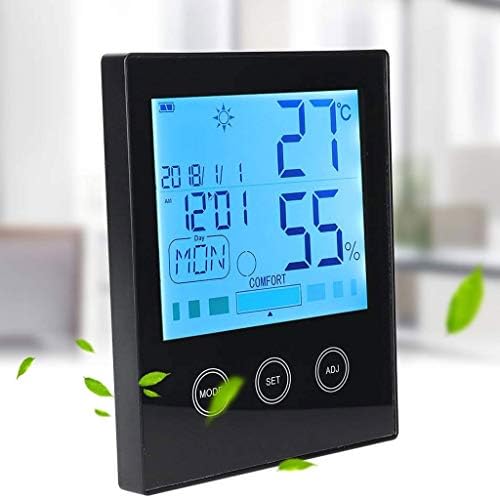 UXZDX CUJUX Дигитален влагомер, термометър за измерване на влажността на въздуха, индикатор за датчик с картографиране