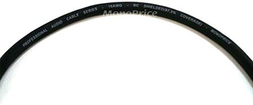 Аудио кабел Monoprice Premier Series 3' 16Awg XLR конектор 1/4TRS, Черен (104768)
