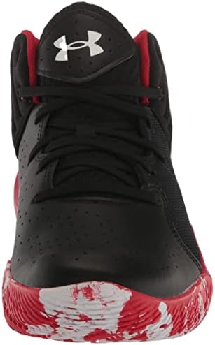 Баскетболни обувки Under Armour Унисекс Jet '21, (002) Черен /Червен / Бял, 9,5 за мъже от САЩ