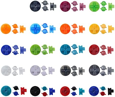 Многоцветни бутони A, Бутонът B, Бутон за включване-изключване на захранването на D-Pad за клавиатури Gameboy Classic GB