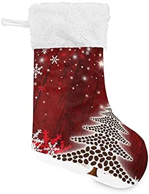 Коледни Чорапи под формата на Елхи xigua, Кадифена Коледна Окачени Чорапи за Семейна Почивка, Декор за Коледно парти,