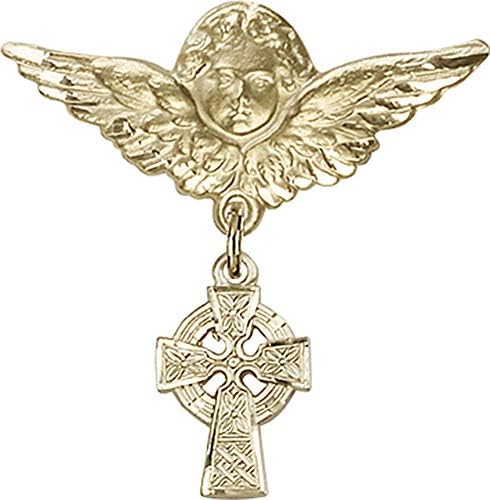 Иконата на детето Jewels Мания за талисман във формата на келтски Кръст и икона на Ангел с крила | Икона детето си от