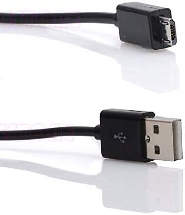 SERIGAS - 1 БР. Дълъг захранващ кабел Micro USB Charge За зареждане на 3 М За контролери PS4 One Черен/Бял ping