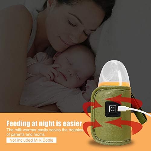 Нагревател за бебешки шишета, USB Milk Heat Keeper Нежна топлина Поддържа идеална температура за детска мляко,
