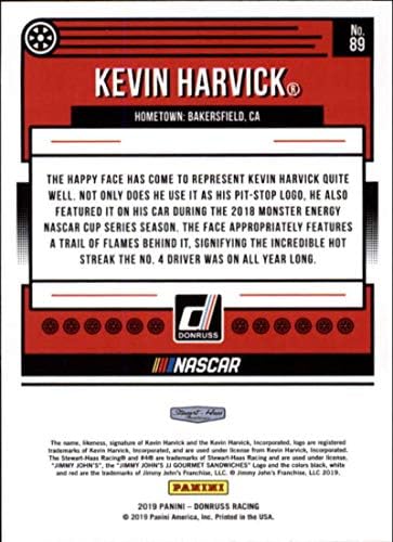 2019 Donruss 89 Кевин Harvick Джими Джоунс /Stewart-Haas Racing / Търговска картичка Ford Racing