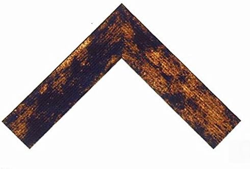 24X36 инча P003-204 Антично Злато и Черна Пластмасова Подложка За Рамкиране на картини, Широчина 2, височина 0,8