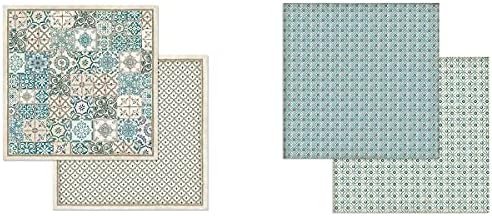 Листове хартия Stamperia International KFT - Azulejos De Sueno, 20,3 x 20,3 (8 x 8), Цветни