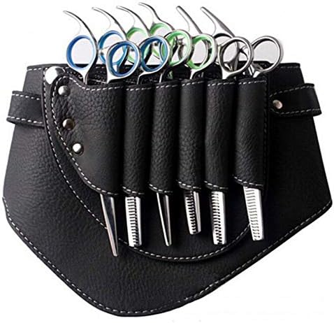 SYKSOL GUANGMING - Чанта За Ножици за Коса от Изкуствена Кожа, Фризьорски Инструменти, Преносими чанта за Носене с