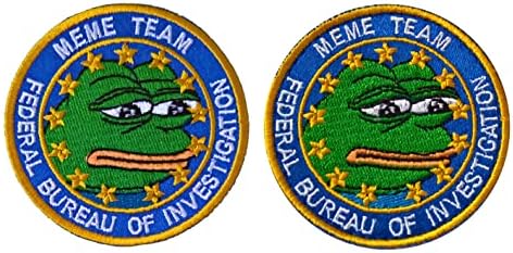 Мем-отборен мем-кръпка Pepe The Frog Patch Шият или да мем-кръпка на една кука и линия (Hook and Loop)