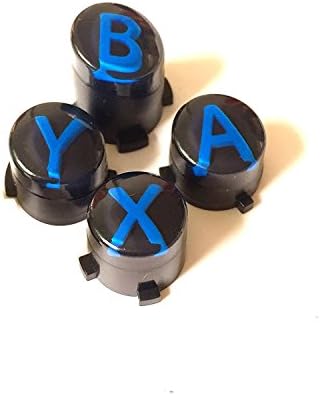 Сменяеми Огнестрелни Бутона ABXY министерството на отбраната Kit Лоста Джойстик за Xbox One S Elite Slim Controller (Син)