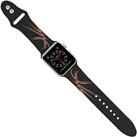 Стръмни баскетболни часовници Apple Watch с оригинален принтом - Мек и здрав силикон каишка за Apple Watch, лесно монтирани
