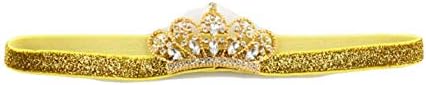 Новородено Принцеса Crystal Crown лента за глава Диадема Лента За Коса Реквизит за Снимки JA25