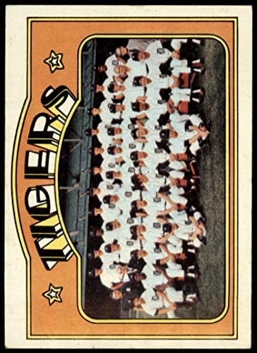 1972 Topps 487 Тайгърс Екипът на Детройт Тайгърс (Бейзболна картичка) VG/EX тигри