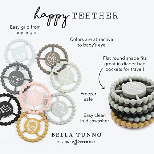 Bella Tunno Happy Teether за момичета - Мек пръстен за никнене на млечни зъби с лек припадък, идеален за бебета и играчки