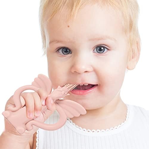 Силиконовата Детска играчка за никнене на млечни зъби AULEGE, Мека Силиконова четка за Зъби, без Бисфенол А,