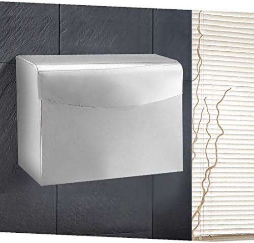 Нов Lon0167 240mmx91mmx200mm Стенен Държач за Тоалетна хартия с покритие от полирана Неръждаема стомана с капак