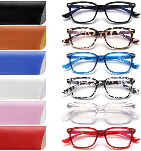 Очила за четене CLASAGA за Жени, Мъже, Дамите, Компютърни Ридеры, Блокер Синя Светлина Очила с Пружинным тръба на шарнирна Връзка,