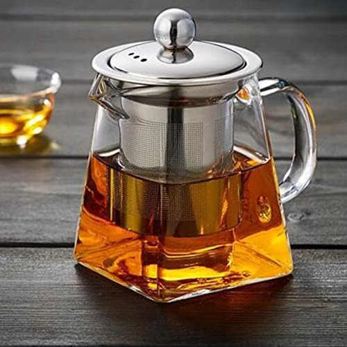 Бутилка за вода от неръждаема стомана, Прозрачен Чайник, Филтър от Неръждаема стомана, чайник за варене на чай