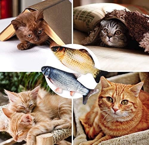 Раскрашивающая Движеща се Играчка-Рибка-Кикър за котки, 12 Реалистична Плюхающаяся Рибка, Интерактивни аксесоари за домашни