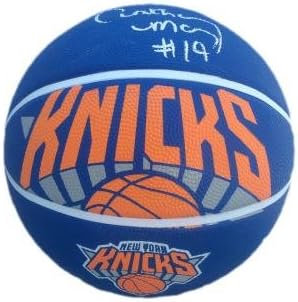 Антъни Мейсън е Подписал Баскетболен логото на New York Knicks JSA - Баскетболни Топки с Автографи