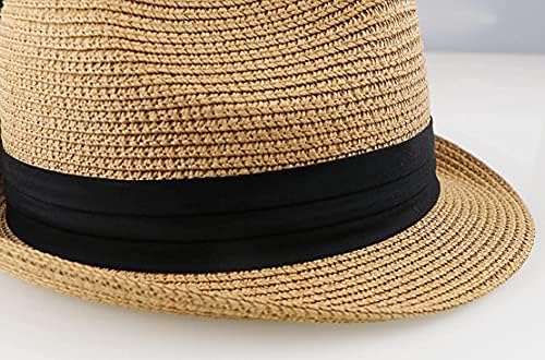 Детска фетровая шапка от слама От слънцето, Плажна Фетровая шапка с Гъвкави Къси полета, за момчета и Момичета