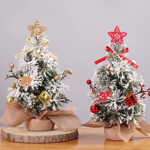 Amosfun Весела Коледа Мини Ягодоплодни Дървета Изкуствени Плодове, Пръчици Стъблото На Маса Тенис На Брояч Коледно
