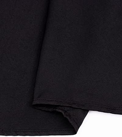 Alimens & Нежно Мъжки Ризи рокли с Къс ръкав, Без Бръчки, Обикновена Ежедневни Ризи с Копчета Джоб