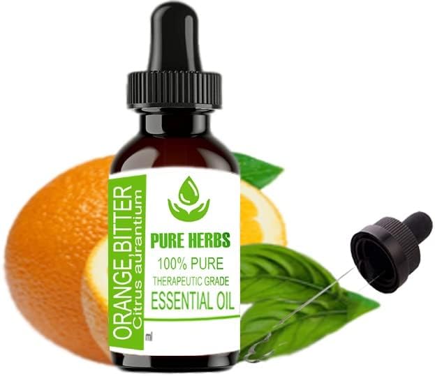 Етерично масло Pure Herbs Горчив Портокал (Citrus aurantium) са Чисто и Натурално Терапевтични 100 мл с Капкомер