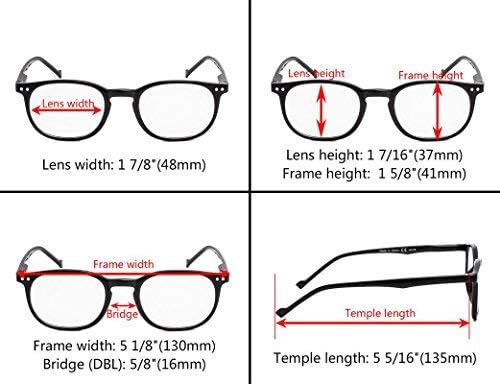 Ретро очила за четене Gr8Sight в 5 опаковки с кутия пролетта вериги предлагат четци Sunshine