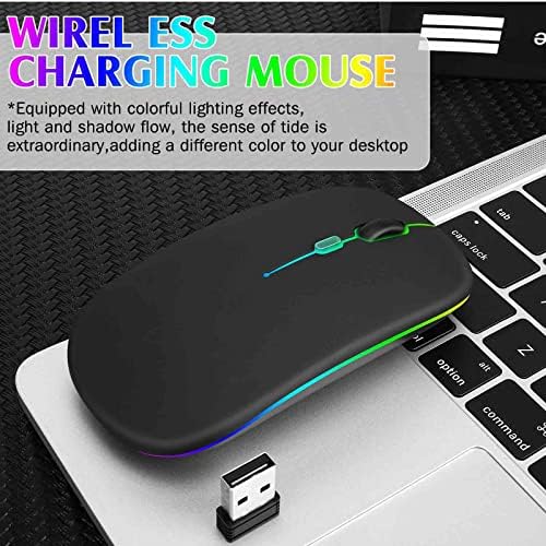 UrbanX 2,4 Ghz и Bluetooth Мишка, Акумулаторна Безжична Мишка за Acer Chromebook Tab 10 Безжична мишка с Bluetooth за лаптоп/PC/Mac/Компютър/