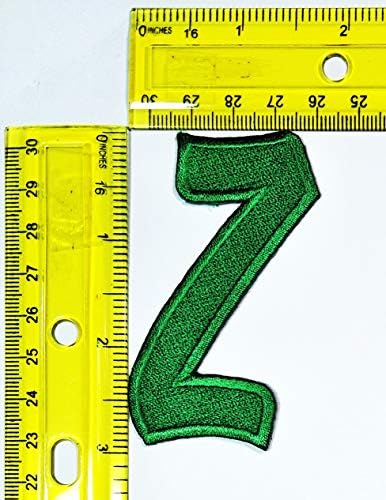 Нашивка с букви от азбуката PARITA от A до Z, нашивка със зелени букви, Детска книга, ABC, Английски лого, яке,